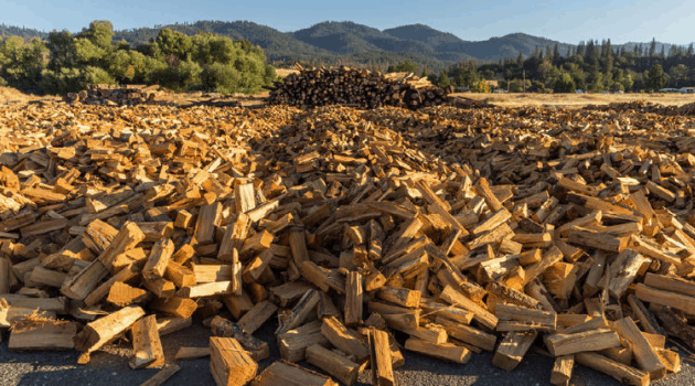 Tons of split wood