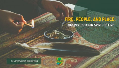 Blog title over a photo of Damon Panek "smudging."