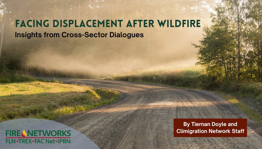Blog title over photo of gravel road going through a forested area